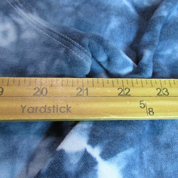 Joy Lab Sweatshirt Womens S Blue White Tie Dye Long Sleeve Boho Hippie Beachy - Picture 8 of 10